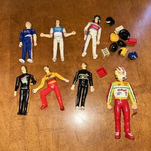 1990s Rusty Wallace Racing Champions NASCAR Action Figure Lot With Helmets F1